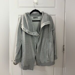 Athleta Shawl Neck Cotton Wrap Jacket